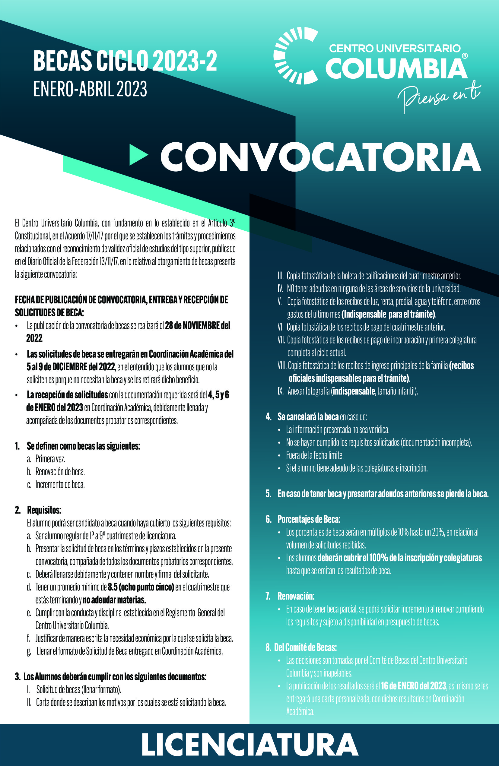 Becas Licenciatura